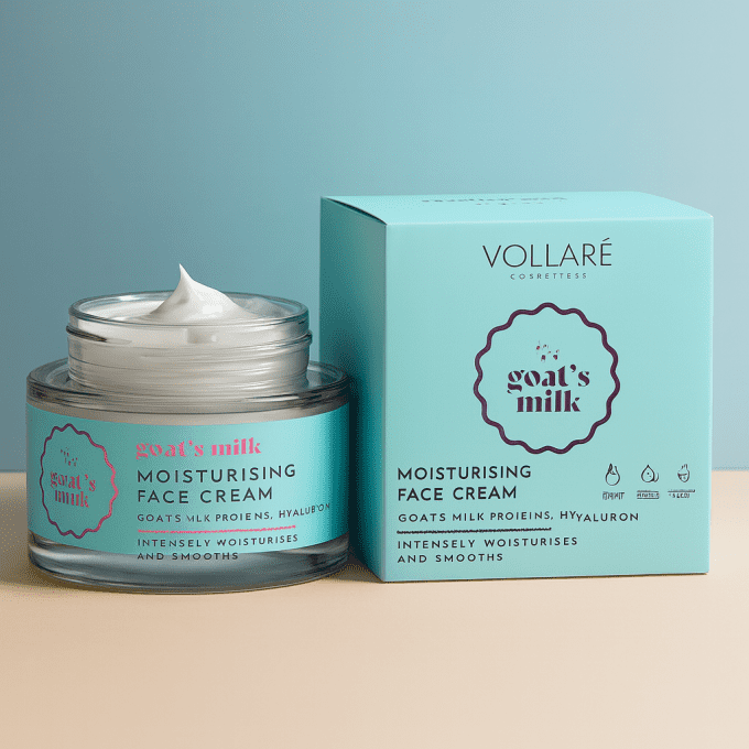 Soin visage Lait de chèvres hydratation intense Acide Hyaluronique - 50 ml - Vollaré