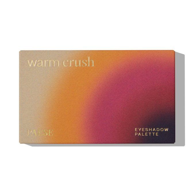 Palette d'ombres à paupières "Warm Crush" - 11 g - 8 couleurs VEGAN - PAESE