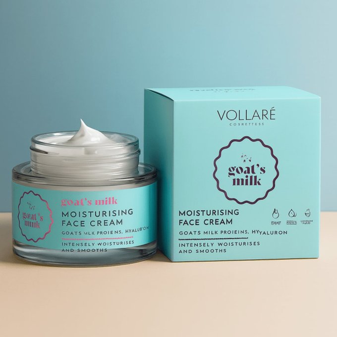 Soin visage Lait de chèvres hydratation intense Acide Hyaluronique - 50 ml - Vollaré