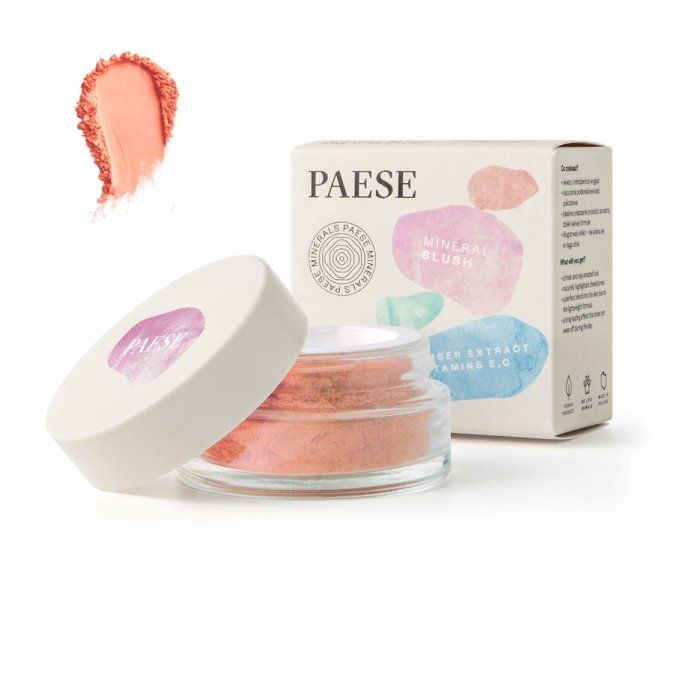 Blush minéral rose PAESE Minerals - Vegan - 6 g