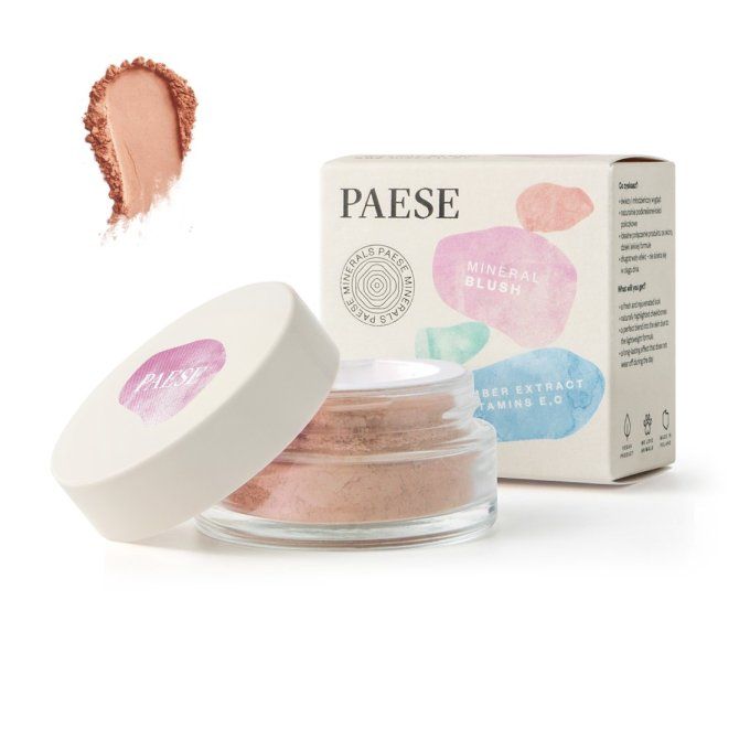 Blush minéral rose PAESE Minerals - Vegan - 6 g