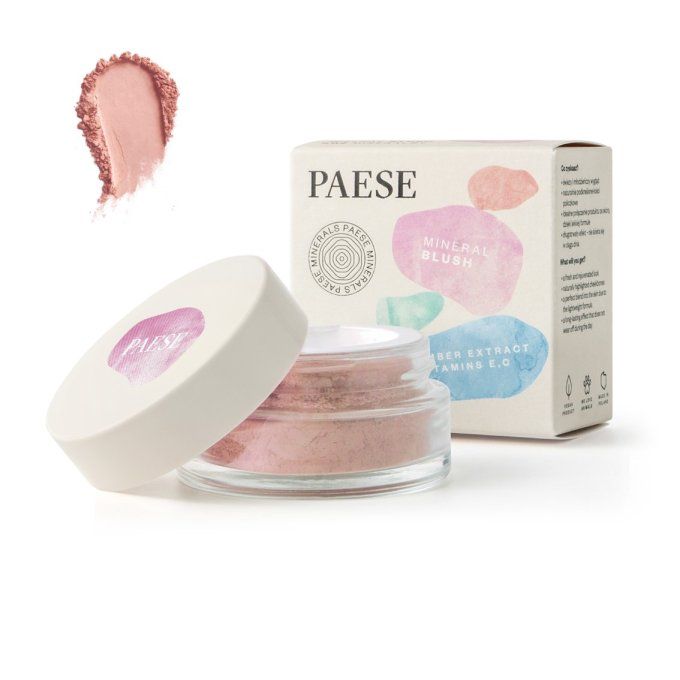 Blush minéral rose PAESE Minerals - Vegan - 6 g